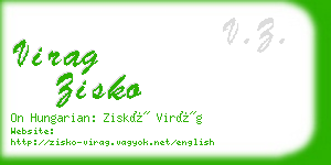 virag zisko business card